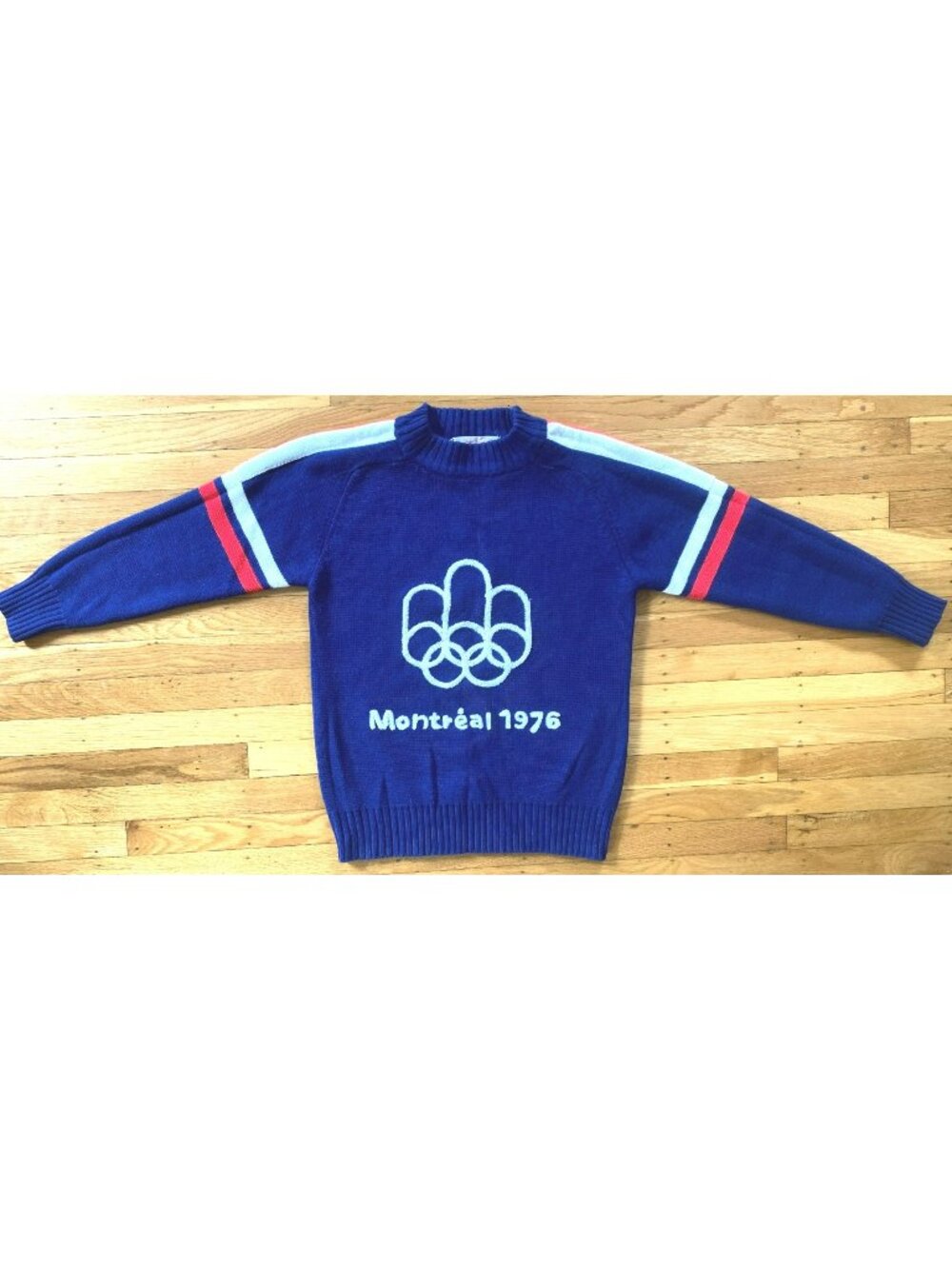 RARE! Vintage Summer Olympic Rings Montreal 1976 Sweater Great Medium Condition!